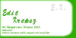 edit krepsz business card